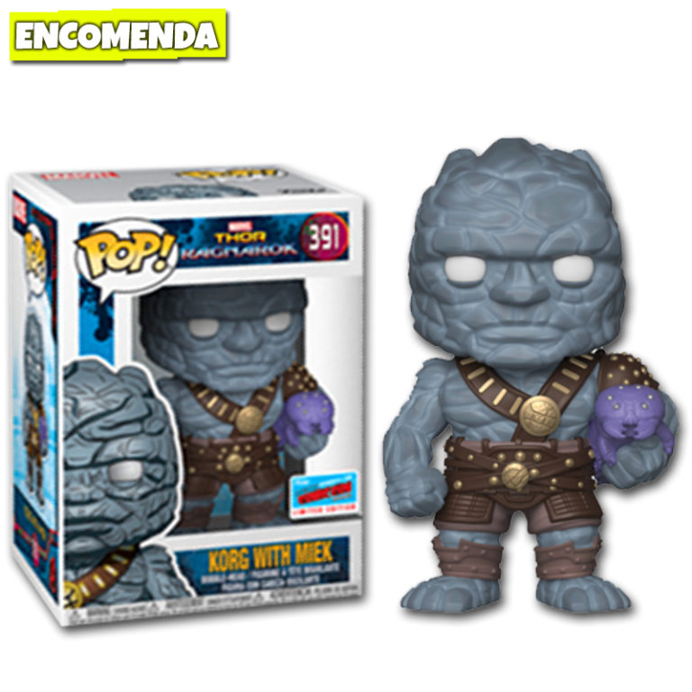 Funko Pop! Bobble: Marvel: Thor Ragnarok: Korg W/Miek main image 1