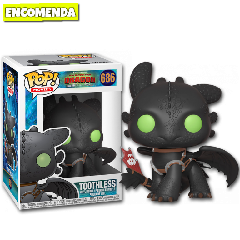 Funko Chaveiro Como Treinar o Seu Dragão - Banguela Toothless - Loja TSC