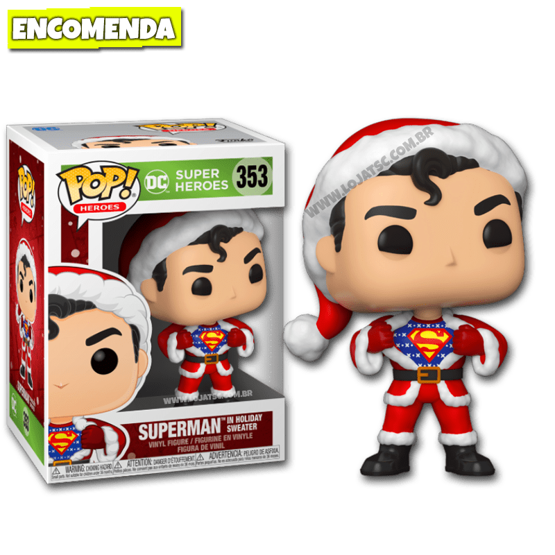 Boneco Funko Pop Superman 07 Super Homem Dc Comics Heroes em