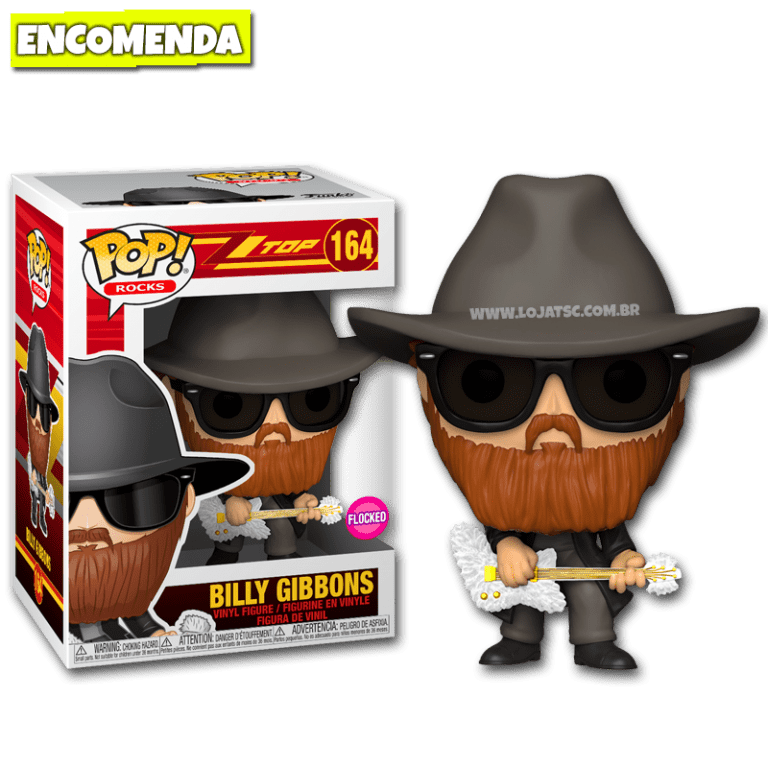Funko Pop! ZZ Top Billy Gibbons 164 Loja TSC