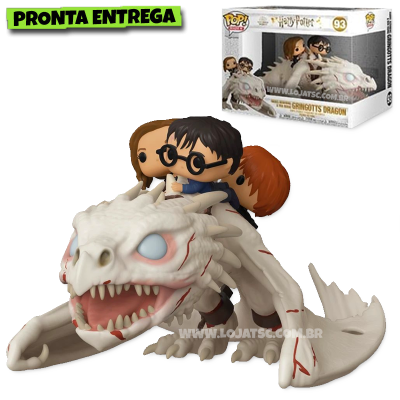 Funko Pop! Harry Potter - Harry, Ron e Hermione no Dragão Gringotts 93