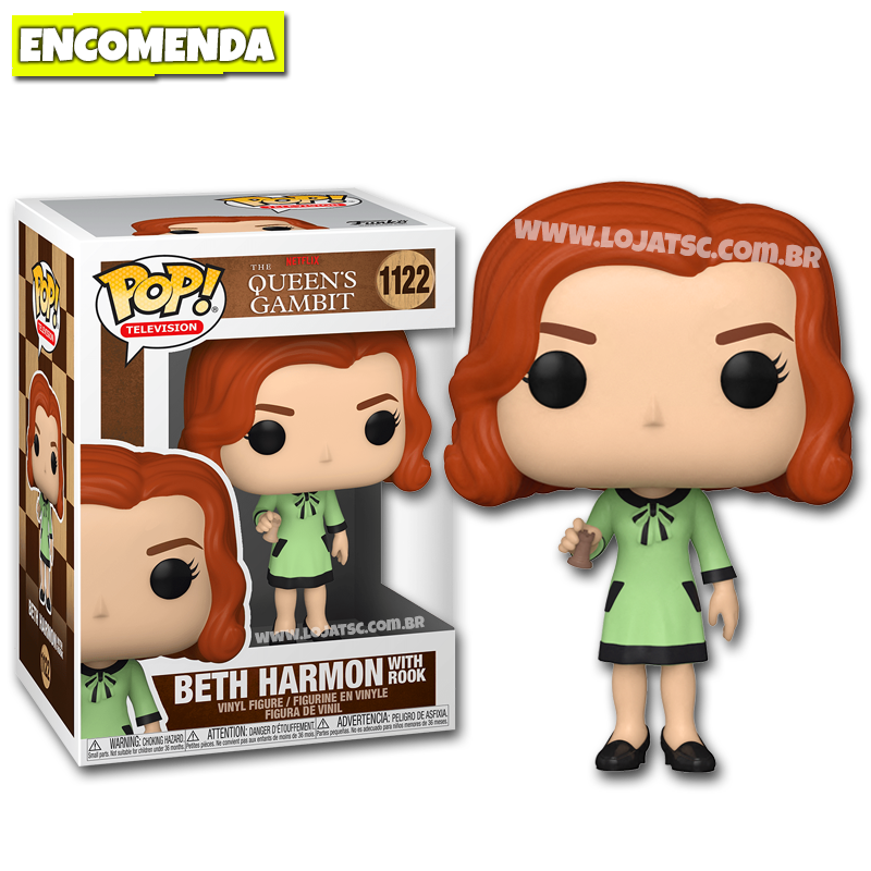 Elizabeth Harmon, o Gambito da Rainha (Estilo Funko).