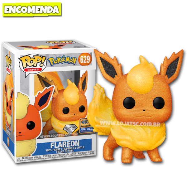 Boneco Pokémon Flareon Pop Funko 629 Original - 889698505475 - Funko