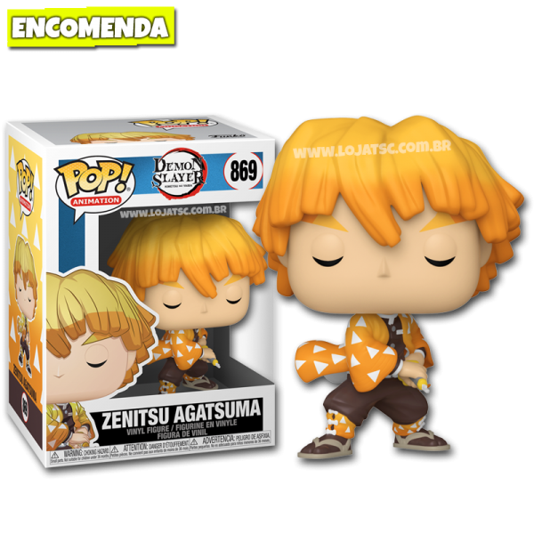 PRÉ-VENDA: Funko Pop! Demon Slayer - Zenitsu Agatsuma #869 - Loja TSC