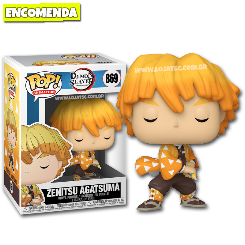 Funko Pop Demon Slayer Zenitsu Agatsuma 869 - Funko - Magazine Luiza