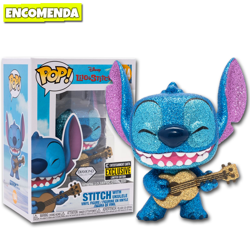 Funko Pop! Lilo & Stitch Stitch com Ukulele 1044 DIAMOND Loja TSC
