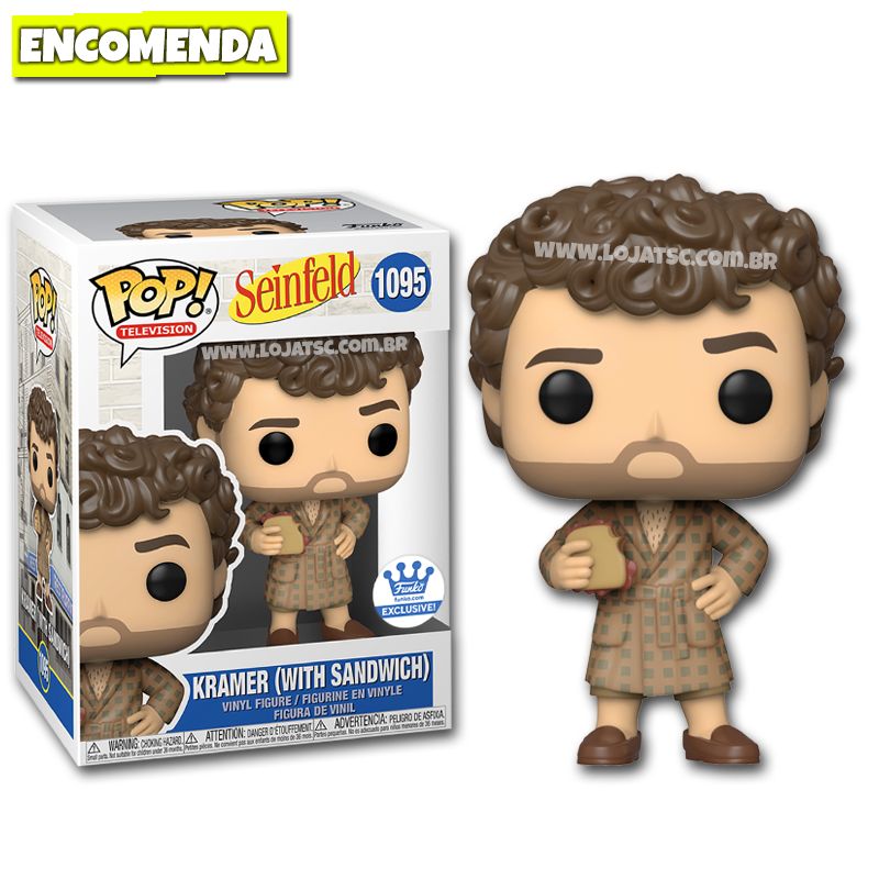 Maglietta Funko POP! Tees Seinfeld - Kramer Pretzel | Unisex 100% Cotone | Taglia XS