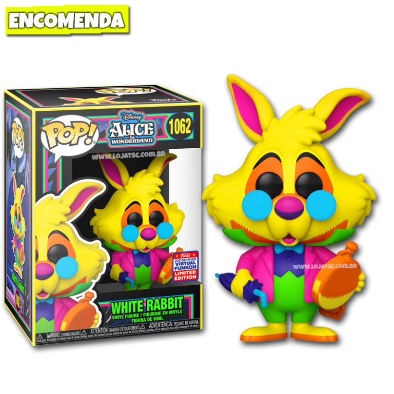 Funko Pop! Alice no País das Maravilhas Coelho Branco com Relógio
