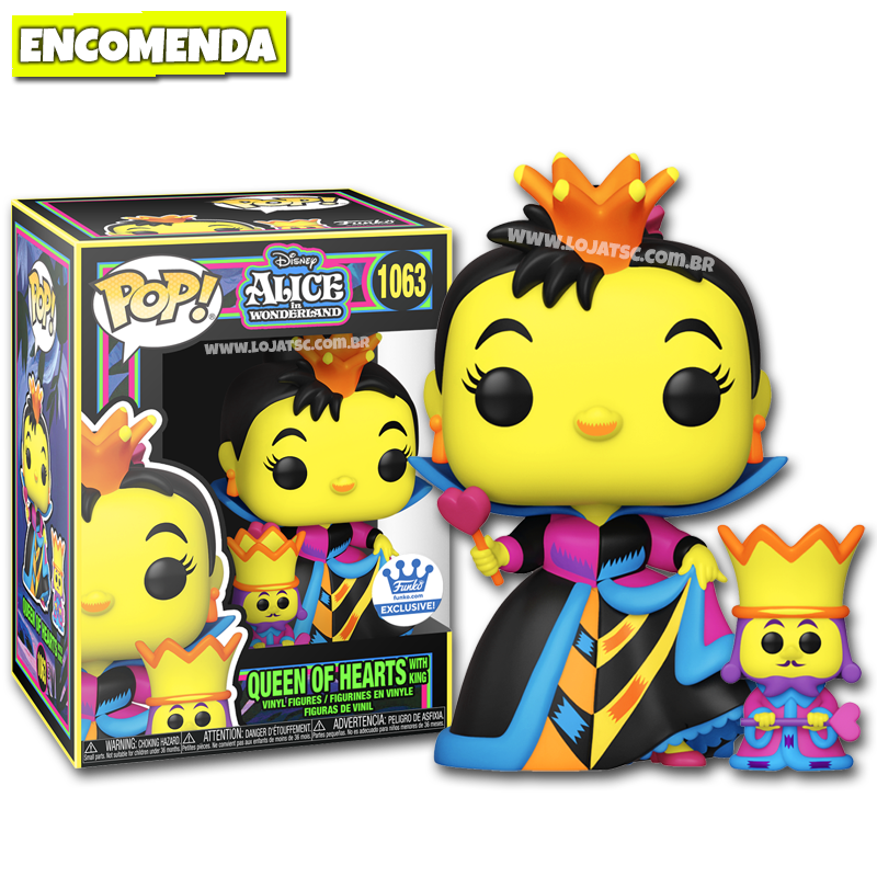 Funko Pop! Alice no País das Maravilhas - Rainha de Copas #1063 Black ...