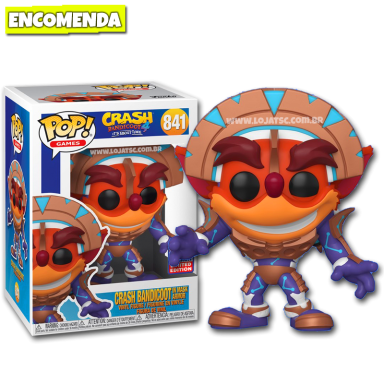 Funko Pop! Crash Bandicoot 4 Crash Bandicoot 841 Loja TSC