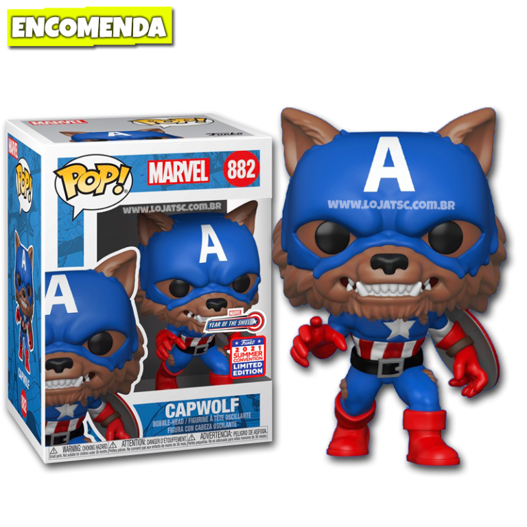 Funko Pop! Marvel - Year of the Shield - Capwolf #882 - Loja TSC