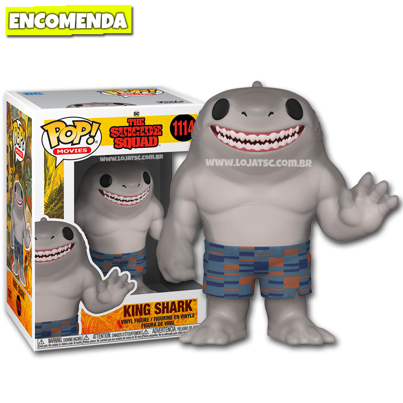 Funko Pop! O Esquadrão Suicida - King Shark #1114 - Loja TSC