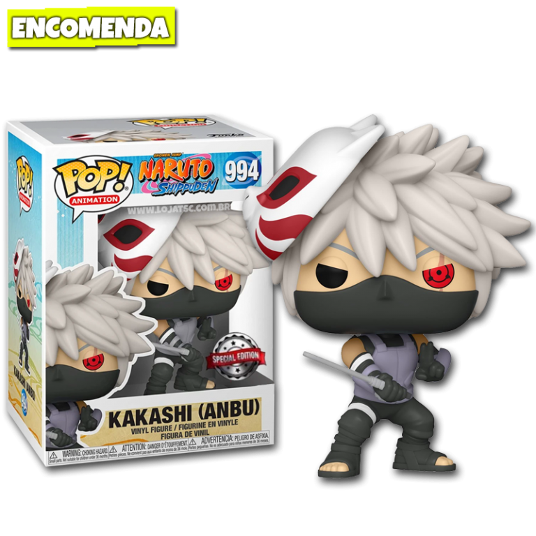 Funko Pop Naruto Puden Kakashi Hatake (Anbu) Figure #994 – Chase Model Possibilità di cifra rara - Exclusive Special Edition Pop Anime