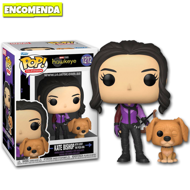 Funko FU59481 POP! Television Hawkeye Kate Bishop With Lucky The Pizza Dog Vinyl Figure Toy 10 Cm - View #9