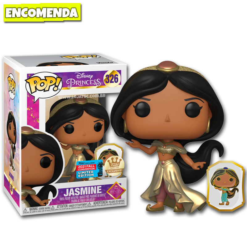 Funko Pop! Ultimate Princess Jasmine 326 Cromada Loja TSC