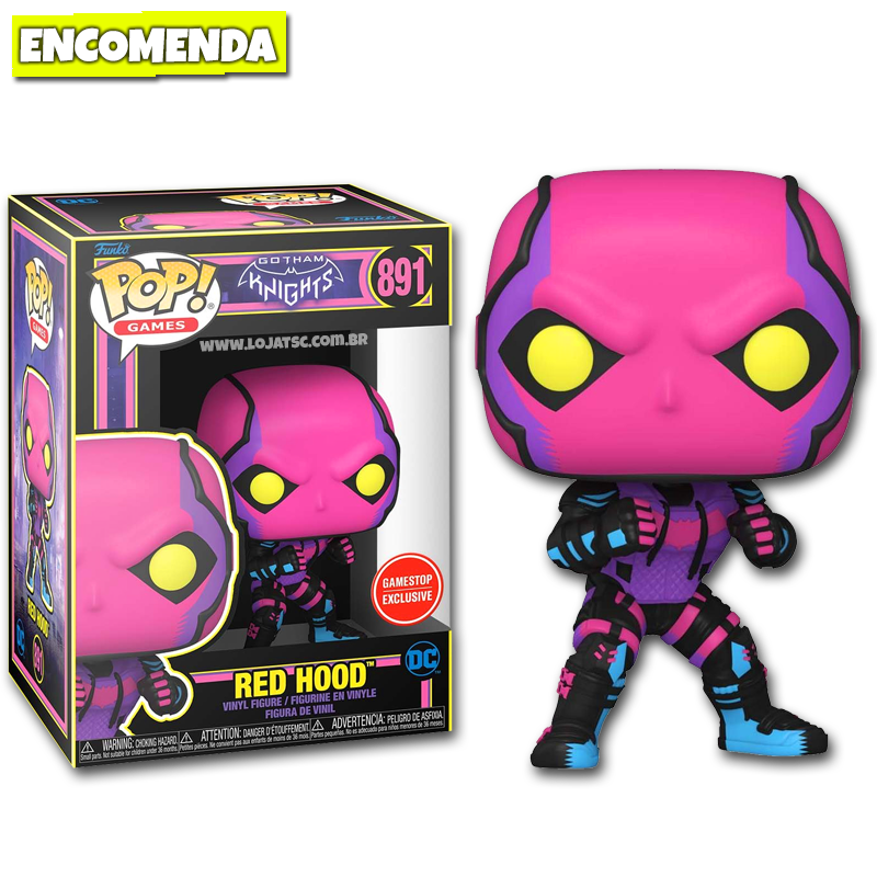 Funko Pop! Gotham Knights Red Hood 891 Blacklight Loja TSC