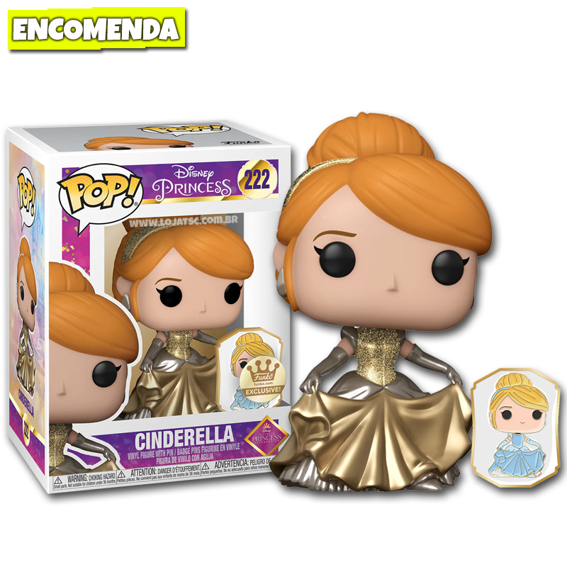 Funko Pop! Ultimate Princess - Cinderela #222 Cromada - Loja TSC