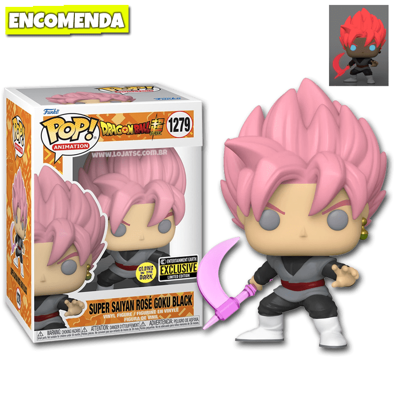 Funko Pop! Dragon Ball Z Super Saiyan Rosé Goku Black 1279 GITD