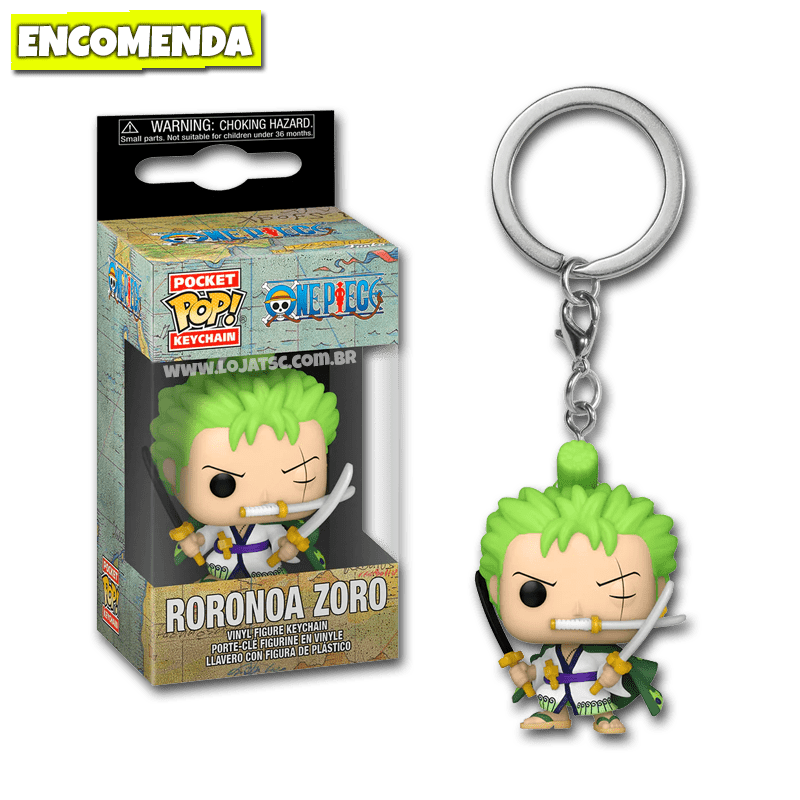 Funko Pop! Chaveiro One Piece - Roronoa Zoro - Loja TSC