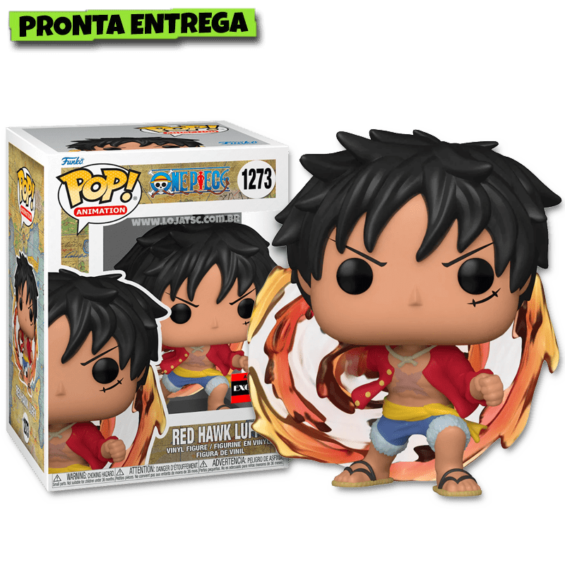Funko Pop! Animation: One Piece - Red Hawk Luffy - Glow in The Dark