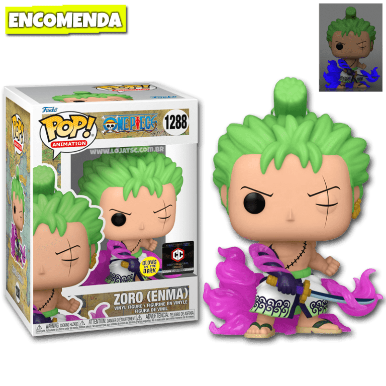 Funko Pop! One Piece Zoro (Enma) 1288 GITD Loja TSC