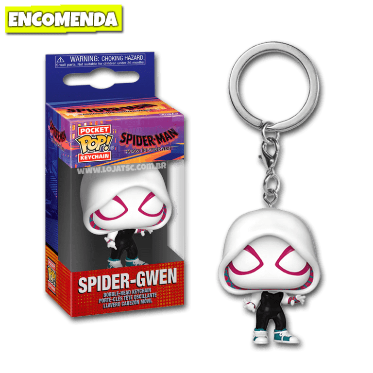 Funko Pocket Pop! Spider-Gwen Unmasked – Porte-Clés Exclusif 4 Cm – Marvel