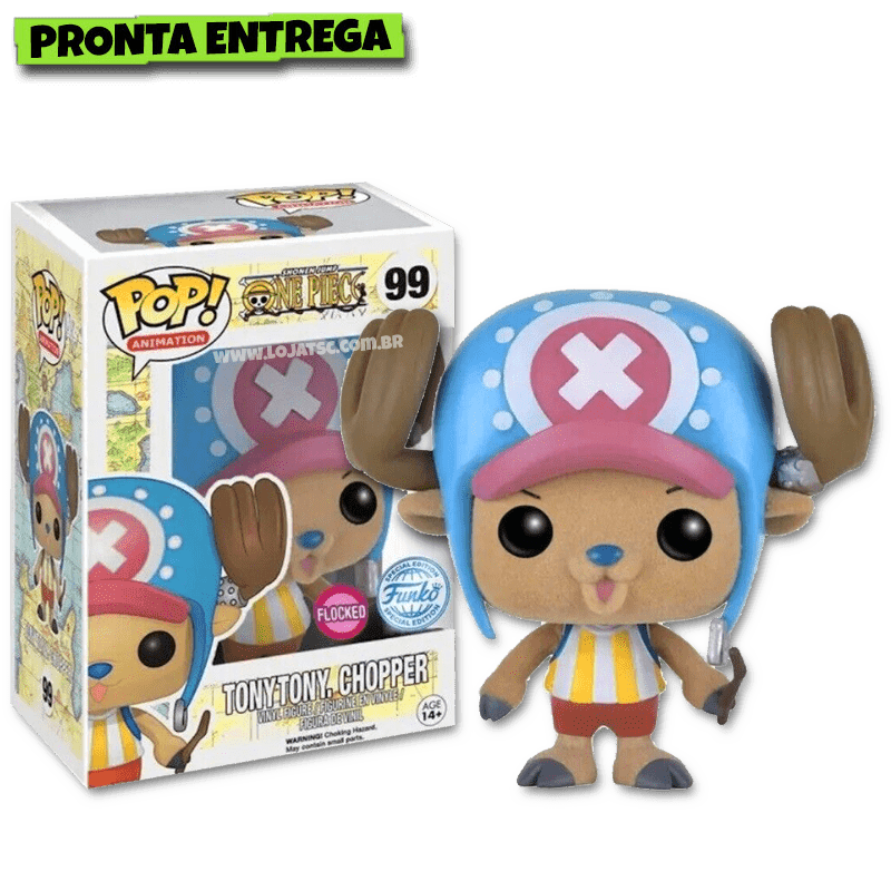 Funko Pop! One Piece - Tony Tony. Chopper #99 Flocked - Loja TSC