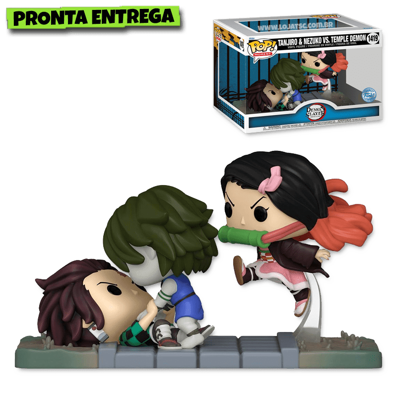 Funko Pop! Demon Slayer - Tanjiro vs Rui - Loja TSC