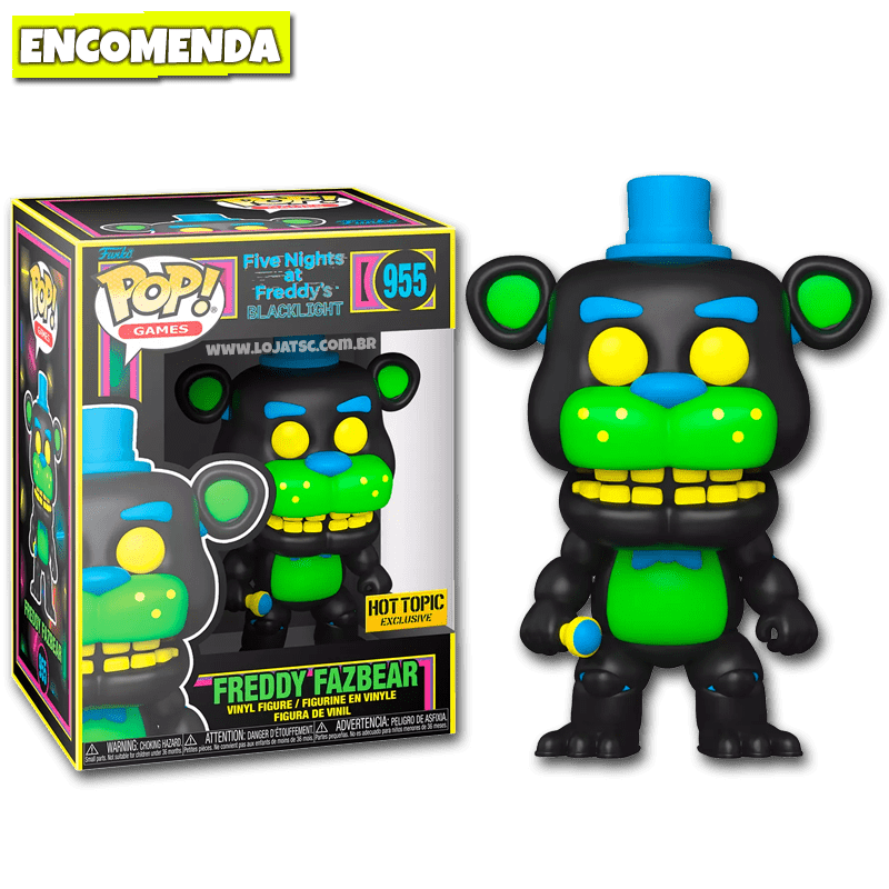 Five Nights at Freddy's Boneco Funko Pop! de vinil do Freddy de O Estranho  Mundo de Jack (junto com capa protetora compat vel com caixa pop)