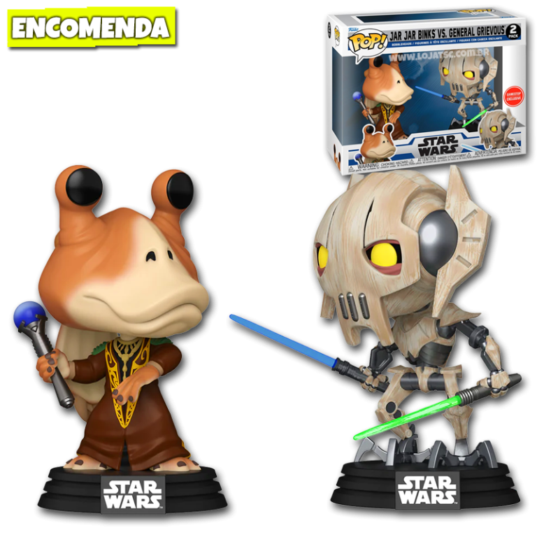Funko Pop! Star Wars Jar Jar Binks vs General Grievou 2Pk Loja TSC