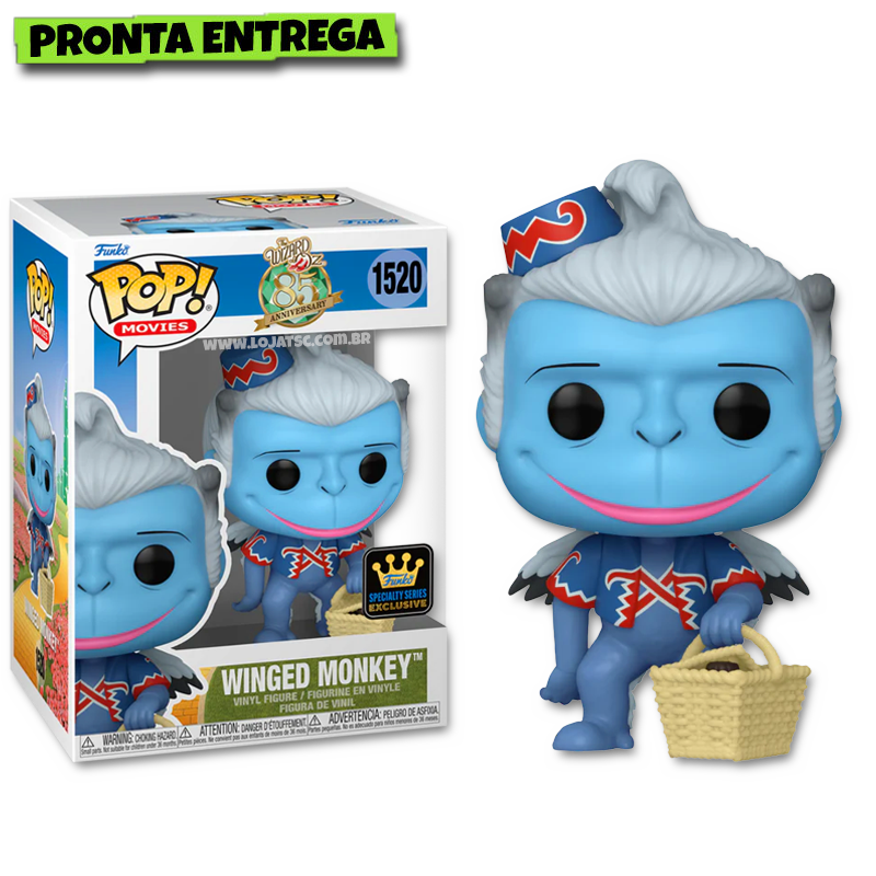Funko Pop! Movies: Il Mago Di Oz - Scimmia Alata Con Variante Chase 1/6 - Figura In Vinile Da Collezione 9,5 Cm, Idea Regalo Ufficiale Per Fans