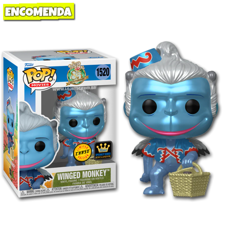 Funko POP! Movies: The Wizard Of Oz - Winged Monkey - Probabilità di 1/6 per la Variante Chase - Pelosino - Figura in Vinile da Collezione - Idea Regalo - Merchandising Ufficiale