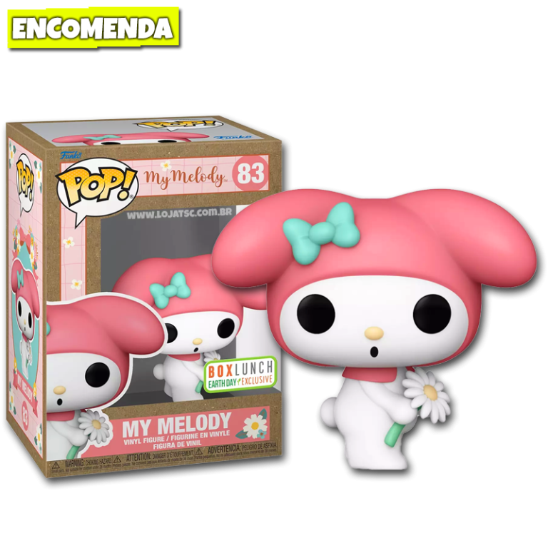 Funko Pop! Sanrio Hello Kitty My Melody Kuromi 108 Original Colecionav - Moça do Pop - Funko Pop Funko Pop! Sanrio Hello Kitty My Melody Kuromi 108 Original Colecionav - Moça do Pop - Funko Pop