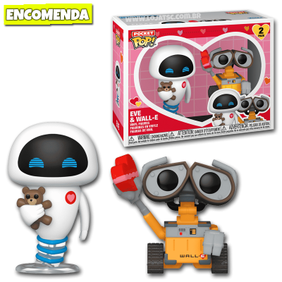 Funko Pocket Pop! Valentines – Eve & Wall-E 2Pk