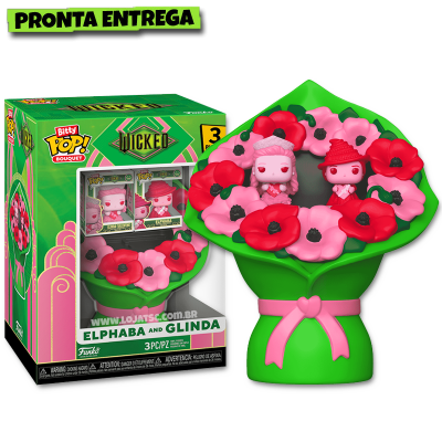 Funko Pop! Bitty Bouquet: Valentines - Elphaba & Glinda 2Pk