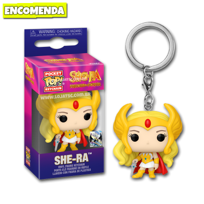 Funko Pop! Chaveiro She-Ra: Princess of Power She-Ra 40th Anniversary - She-Ra