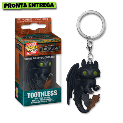 Funko Pop! Chaveiro How to Train your Dragon Live Action - Toothless