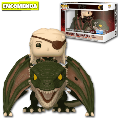 PRÉ-VENDA: Funko Pop! House of The Dragon - Aemond Targaryen with Vhagar 136