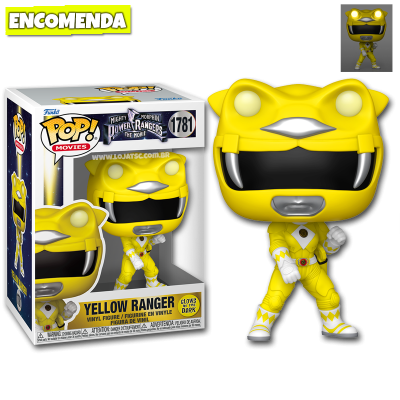 PRÉ-VENDA: Funko Pop! Mighty Morphin Power Rangers: The Movie - Yellow Ranger 1781 GITD