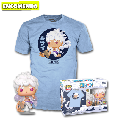 PRÉ-VENDA: Funko Pop! One Piece -  Luffy Gear Five 1607 + camiseta