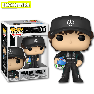 PRÉ-VENDA: Funko Pop! Racing: Mercedes – AMG Petronas Formula 1 - Kimi Antonelli 13