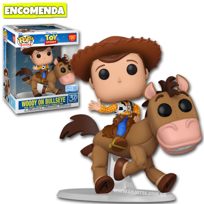 PRÉ-VENDA: Funko Pop! Rides Deluxe Toy Story 30th Anniversary - Woody on Bullseye 1597