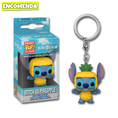 Funko Pop! Chaveiro Lilo & Stitch - Stitch as Pineapple