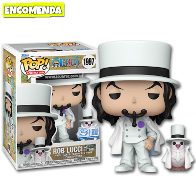 PRÉ-VENDA: Funko Pop! One Piece - Rob Lucci with Hattori 1997