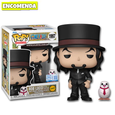 PRÉ-VENDA: Funko Pop! One Piece - Rob Lucci with Hattori 1997 CHASE