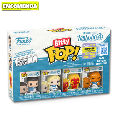 PRÉ-VENDA: Funko Bitty Pop! The Fantastic Four First Steps SDCC 2025