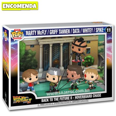 PRÉ-VENDA: Funko Pop! Deluxe Moment: Back to the Future Part II - Hoverboard Chase 11