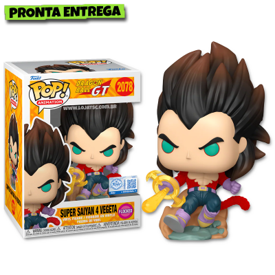 Funko Pop! Dragon Ball GT - Super Saiyan 4 Vegeta 2078 FLOCKED