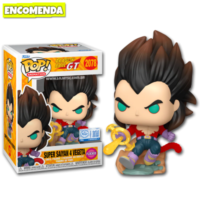 PRÉ-VENDA: Funko Pop! Dragon Ball GT - Super Saiyan 4 Vegeta 2078 FLOCKED