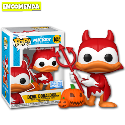 PRÉ-VENDA: Funko Pop! Mickey & Friends – Devil Donald with Pumpkin 1446